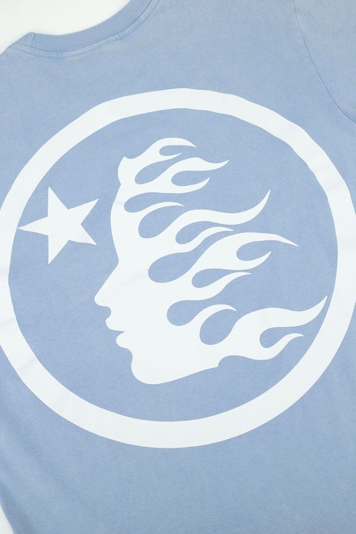 Hellstar Classic Logo Light Blue T-Shirt