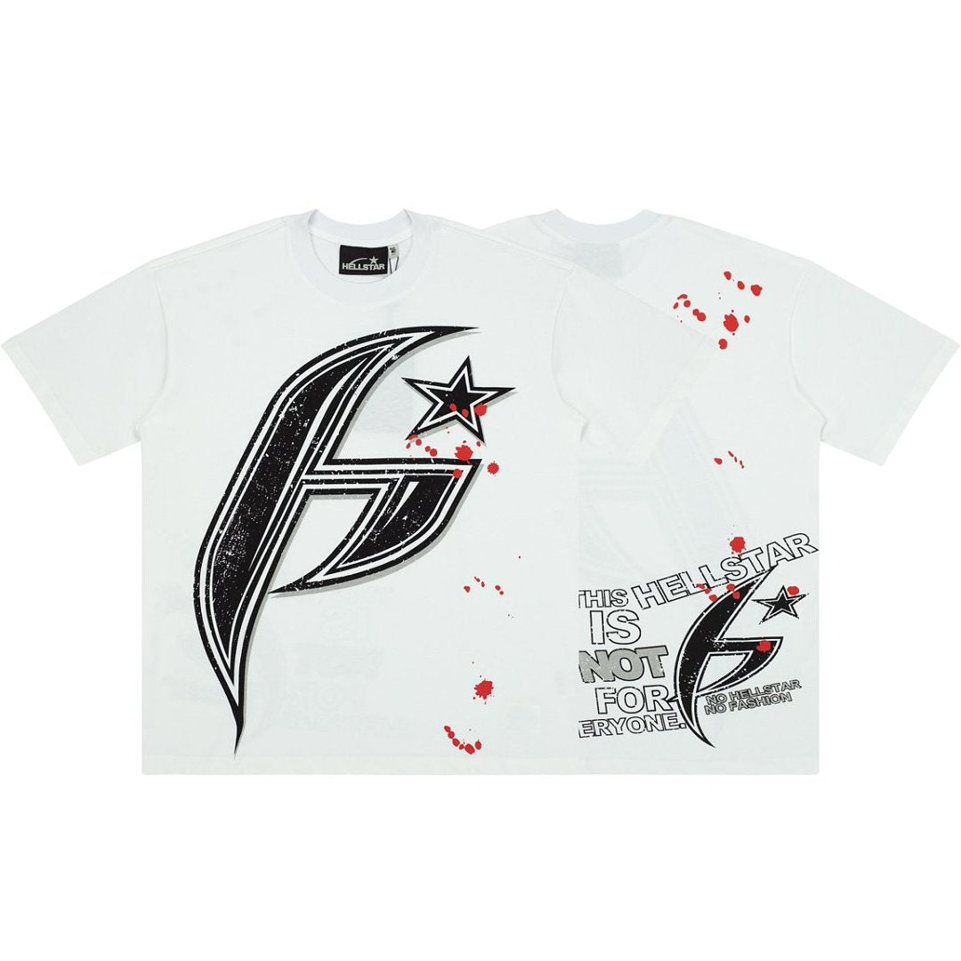 Hellstar Splatter Star "H" Oversized Graphic T-Shirt