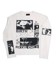 Birth of Royal Child 90s Hollywood L/S Tee Vintage White