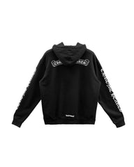 Chrome Hearts Scroll Logo Hoodie Black