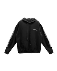 Chrome Hearts Scroll Logo Hoodie Black