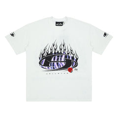 Hellstar Flame Graphic Oversized T-Shirt