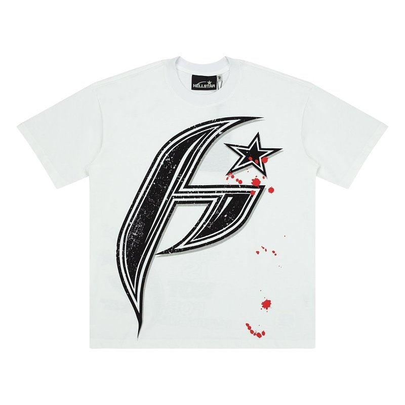 Hellstar Splatter Star "H" Oversized Graphic T-Shirt