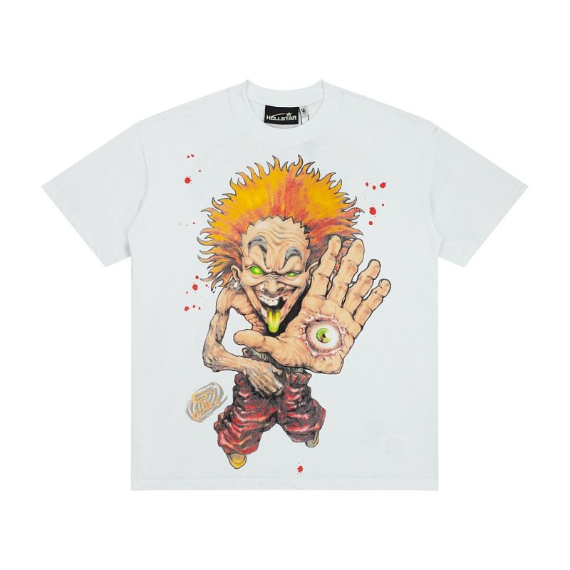 Hellstar Spiked Hair Cartoon Character T-Shirt