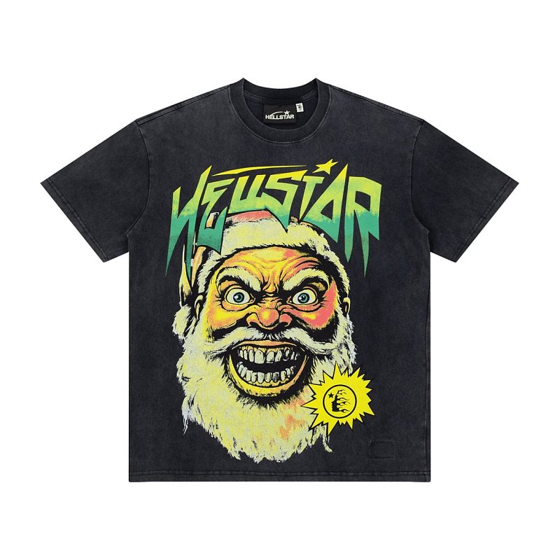 Hellstar Monster Graphic Washed Oversized T-Shirt – Black