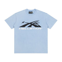 Hellstar Classic Logo Light Blue T-Shirt