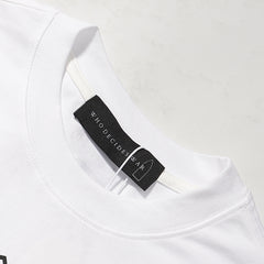 Who Decides War Stained Glass Outline Graphic Tee (White)
