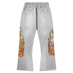 Who Decides War Stained Glass Paneled Denim Jeans