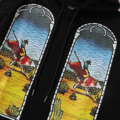 Who Decides War Stained Glass Hooded Pullover (White)