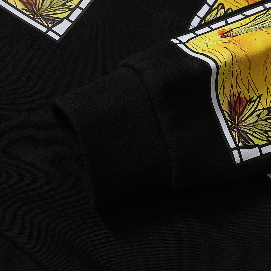 Who Decides War Stained Glass Hooded Pullover (White)