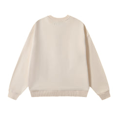 Who Decides War x Ruff Ryders Metallic Logo Crewneck Sweater (Off-White / Cream)