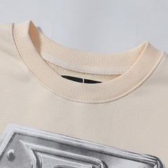 Who Decides War x Ruff Ryders Metallic Logo Crewneck Sweater (Off-White / Cream)