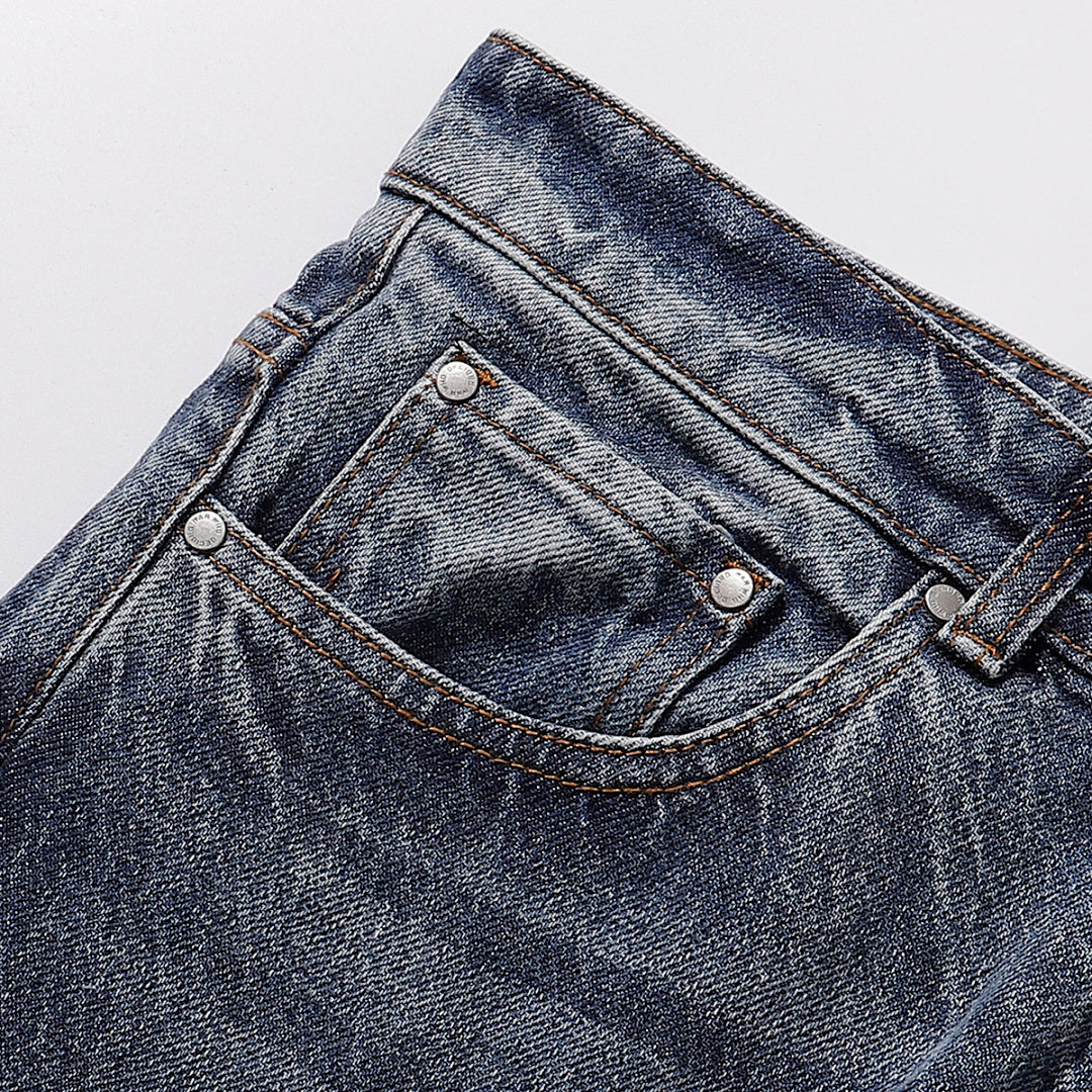 ho Decides War Stained Glass Paneled Denim Jeans (Medium Vintage Wash)