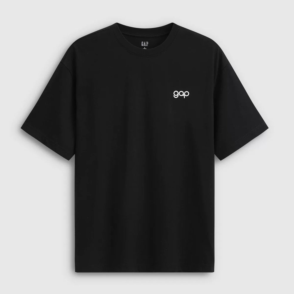 Cheng Yi endorses Gap men's and women's 2026 spring new printed logo round neck short sleeved T-shirt 854722