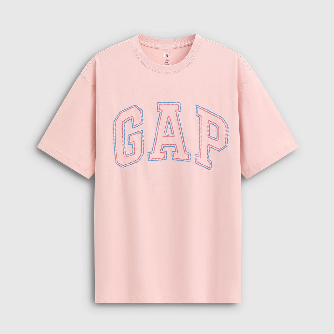 Cheng Yi endorses Gap men's and women's 2026 summer edition pure cotton logo letter loose short sleeved T-shirt 854736