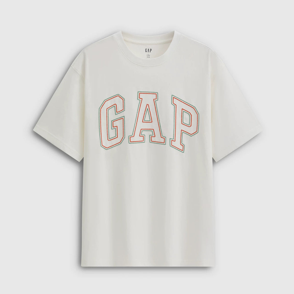 Cheng Yi endorses Gap men's and women's 2026 summer edition pure cotton logo letter loose short sleeved T-shirt 854736