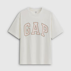 Cheng Yi endorses Gap men's and women's 2026 summer edition pure cotton logo letter loose short sleeved T-shirt 854736