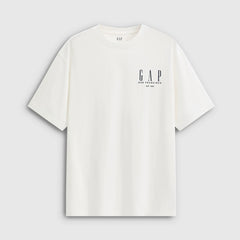 Cheng Yi endorses Gap men's and women's 2026 spring new printed LOGO round neck loose short sleeved T-shirt