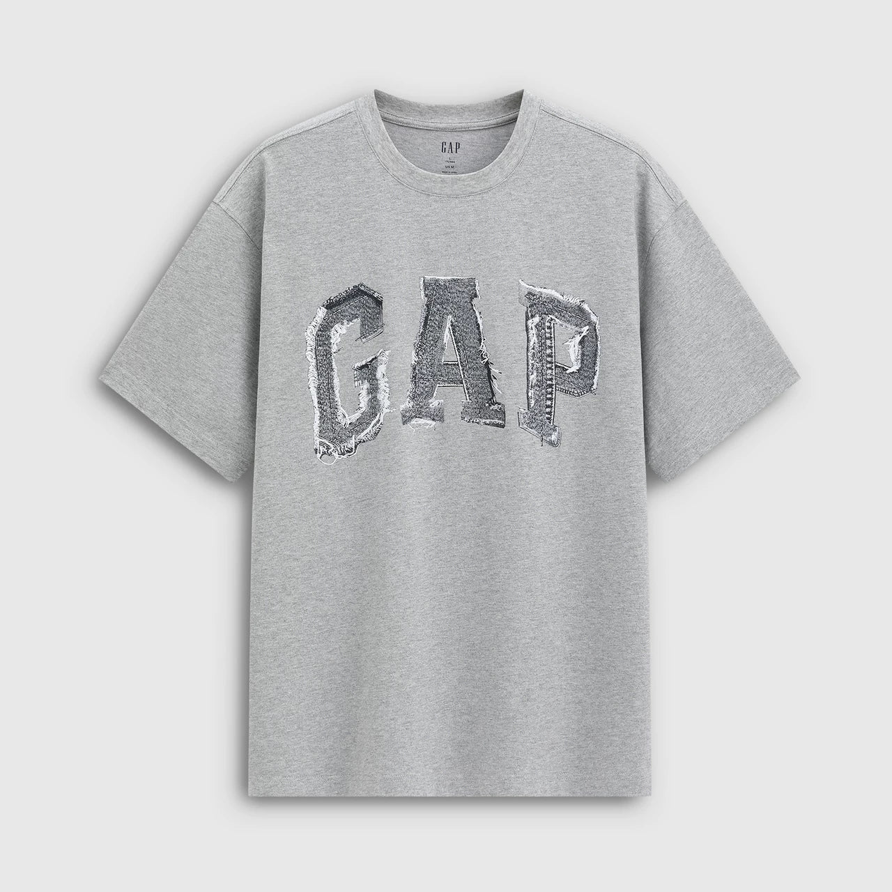 Cheng Yi endorses Gap men's and women's clothing 2026 summer new print logo loose short sleeved T-shirt 866089