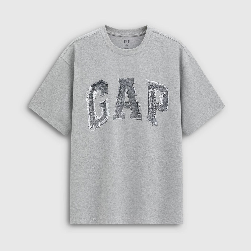 Cheng Yi endorses Gap men's and women's clothing 2026 summer new print logo loose short sleeved T-shirt 866089