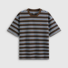 Gap Men's and Women's 2026 Summer New Cotton Bear Embroidered Striped Short sleeved T-shirt Casual Top 892363