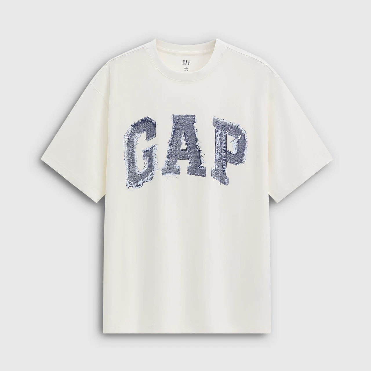 Cheng Yi endorses Gap men's and women's clothing 2026 summer new print logo loose short sleeved T-shirt 866089