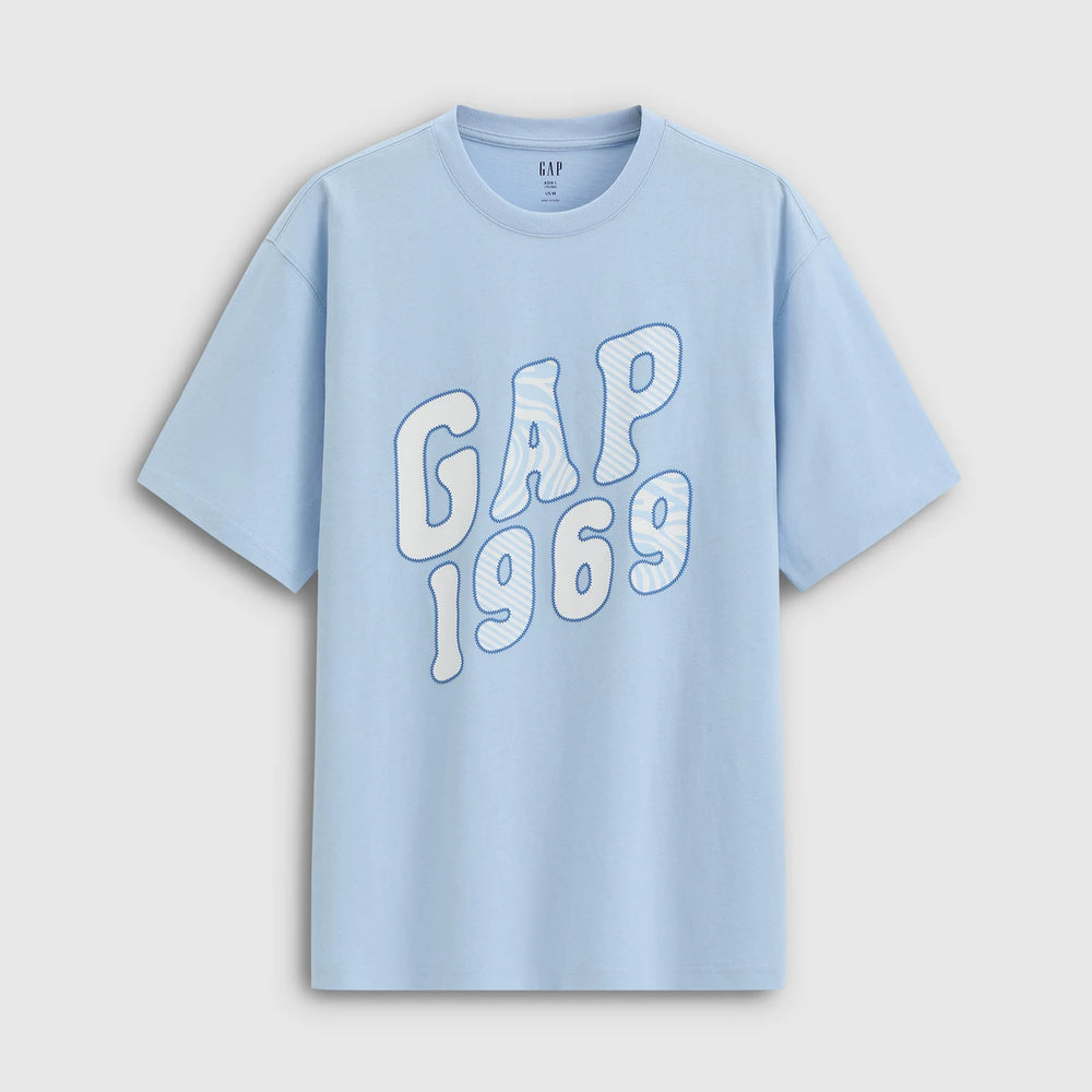 Cheng Yi endorses Gap men's and women's clothing for the summer of 2026, with a new cotton printed round neck short sleeved T-shirt 868289