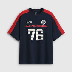 Cheng Yi endorses Gap men's and women's clothing 2026 summer new logo printed short sleeved sportswear 868207
