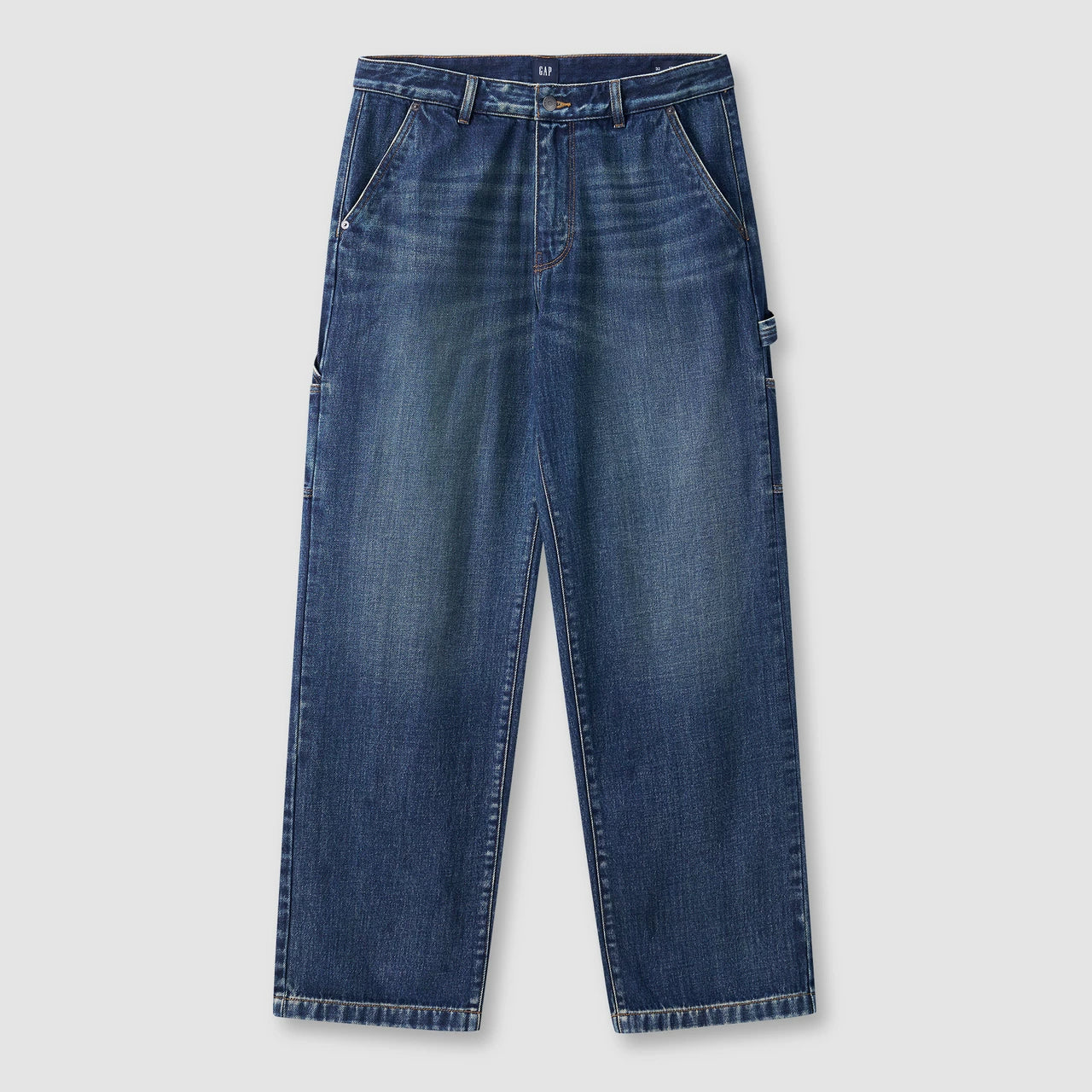 Cheng Yi endorses Gap men's spring pure cotton mid waist non elastic loose straight leg jeans 791836