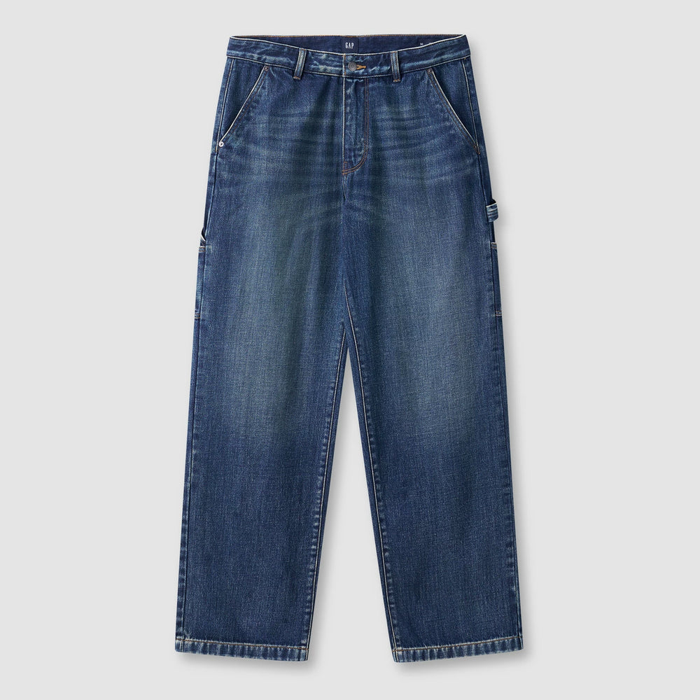 Cheng Yi endorses Gap men's spring pure cotton mid waist non elastic loose straight leg jeans 791836
