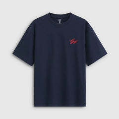 Cheng Yi endorses Gap men's and women's clothing for the summer of 2026, featuring embroidered couple's short sleeved T-shirt with logo 891387
