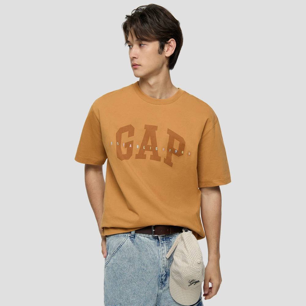 Cheng Yi endorses Gap Men's and Women's Wear 2026 Spring New Printed Logo Short sleeved T-shirt Top 868222