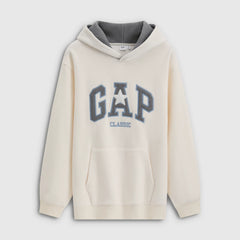 Cheng Yi endorses Gap men's and women's spring clothing with embroidered fleece hoodie and sweatshirt 831268