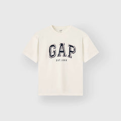 Cheng Yi endorses Gap men's and women's classic spring style spliced letter logo short sleeved T-shirt American 637536