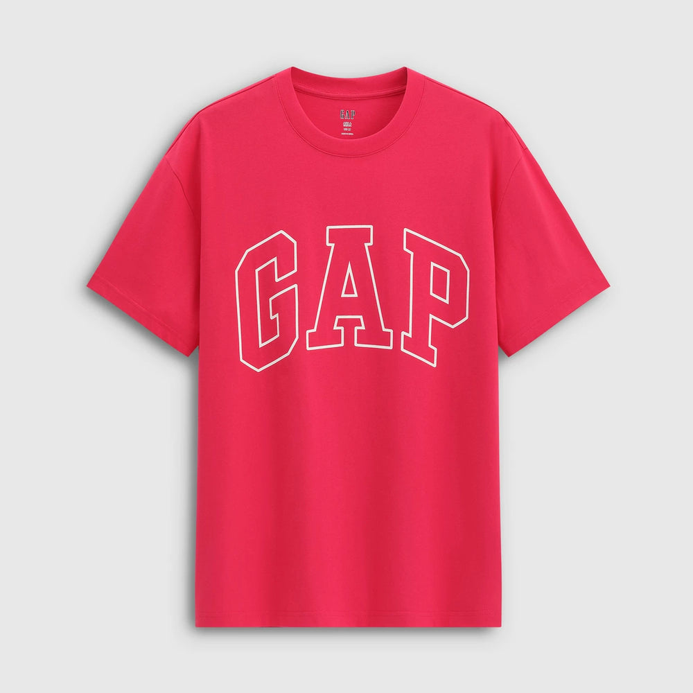 Gap2025春季新款短袖T恤纯棉美式宽松上衣男女装印花logo