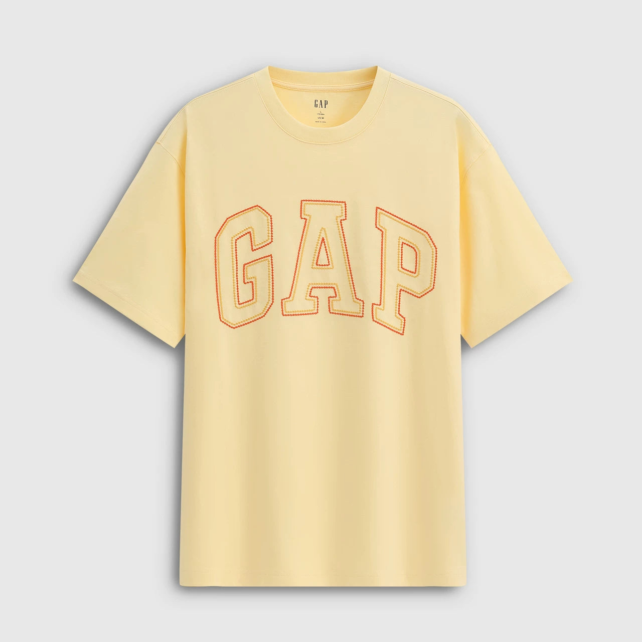 Cheng Yi endorses Gap men's and women's 2026 summer edition pure cotton logo letter loose short sleeved T-shirt 854736