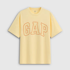 Cheng Yi endorses Gap men's and women's 2026 summer edition pure cotton logo letter loose short sleeved T-shirt 854736