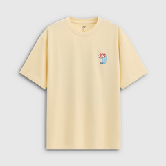 Gap Men's and Women's 2026 Summer New Moisture absorbing Quick drying Cool feeling Logo Offset Loose Short sleeved T-shirt 891416