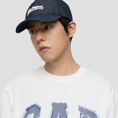 Cheng Yi endorses Gap men's and women's clothing 2026 summer new print logo loose short sleeved T-shirt 866089