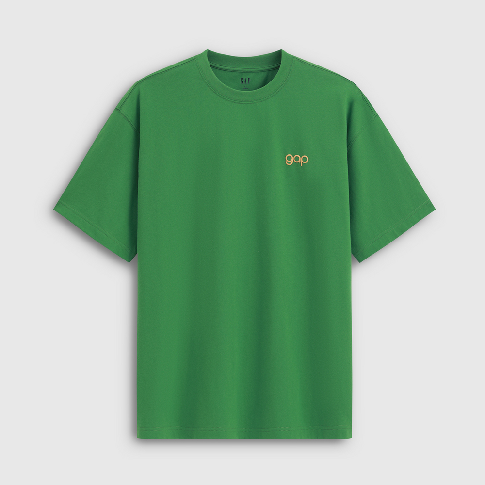 Li Jiaqi live broadcast room Gap men's and women's small logos/women's wheat ear logo round neck T-shirt