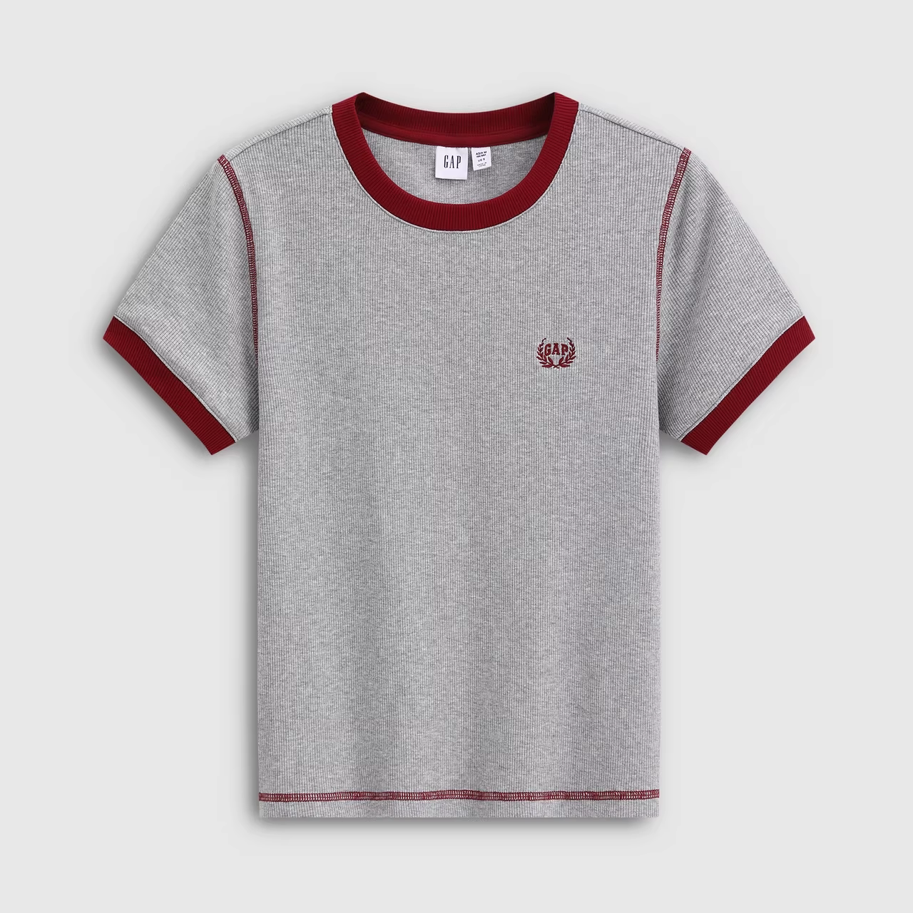 Li Jiaqi live broadcast room Gap men's and women's small logos/women's wheat ear logo round neck T-shirt