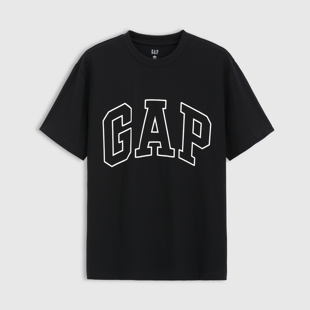Gap2025春季新款短袖T恤纯棉美式宽松上衣男女装印花logo