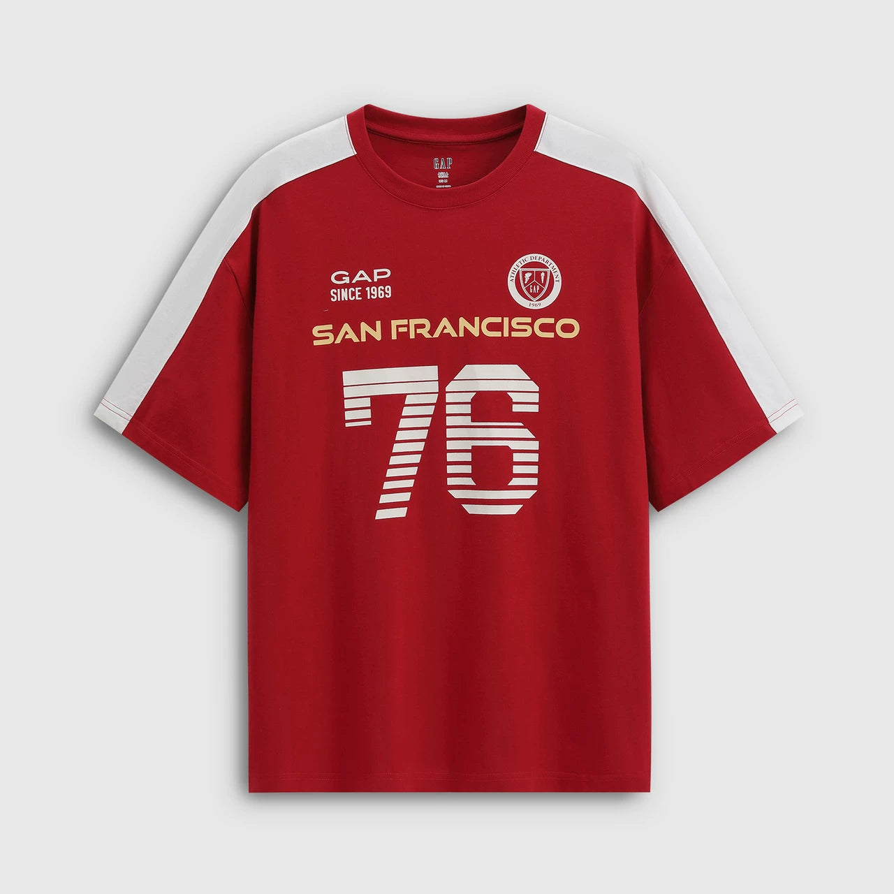 Cheng Yi endorses Gap men's and women's clothing 2026 summer new logo printed short sleeved sportswear 868207