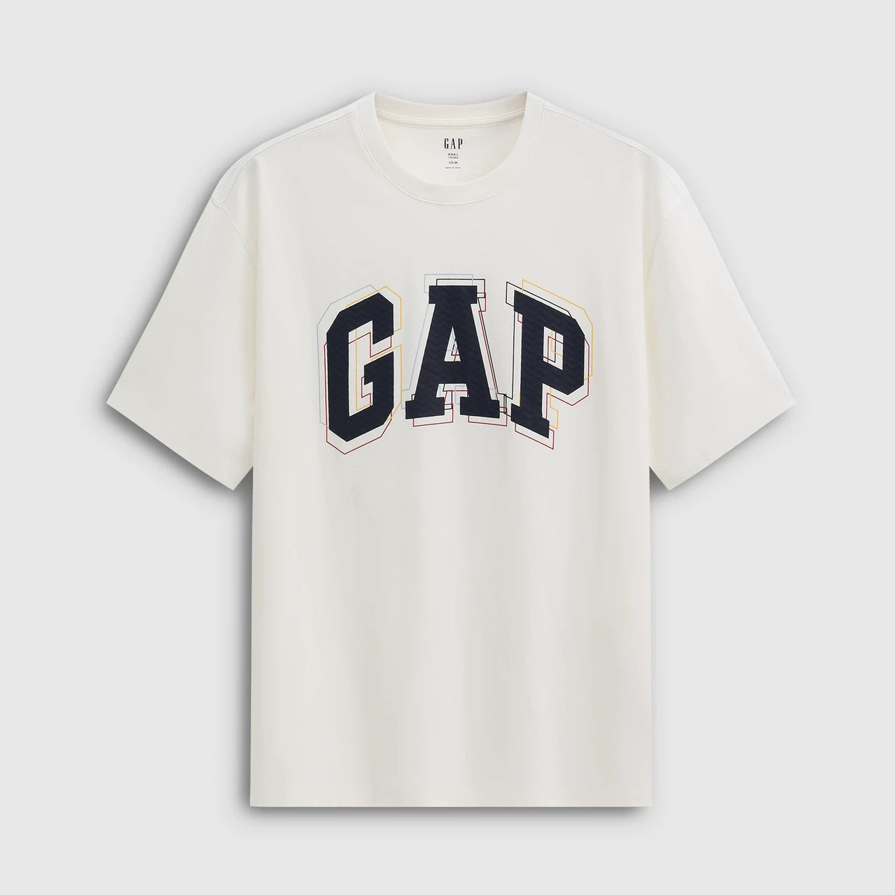 Cheng Yi endorses Gap men's and women's clothing 2026 summer new logo letter loose short sleeved T-shirt 854339