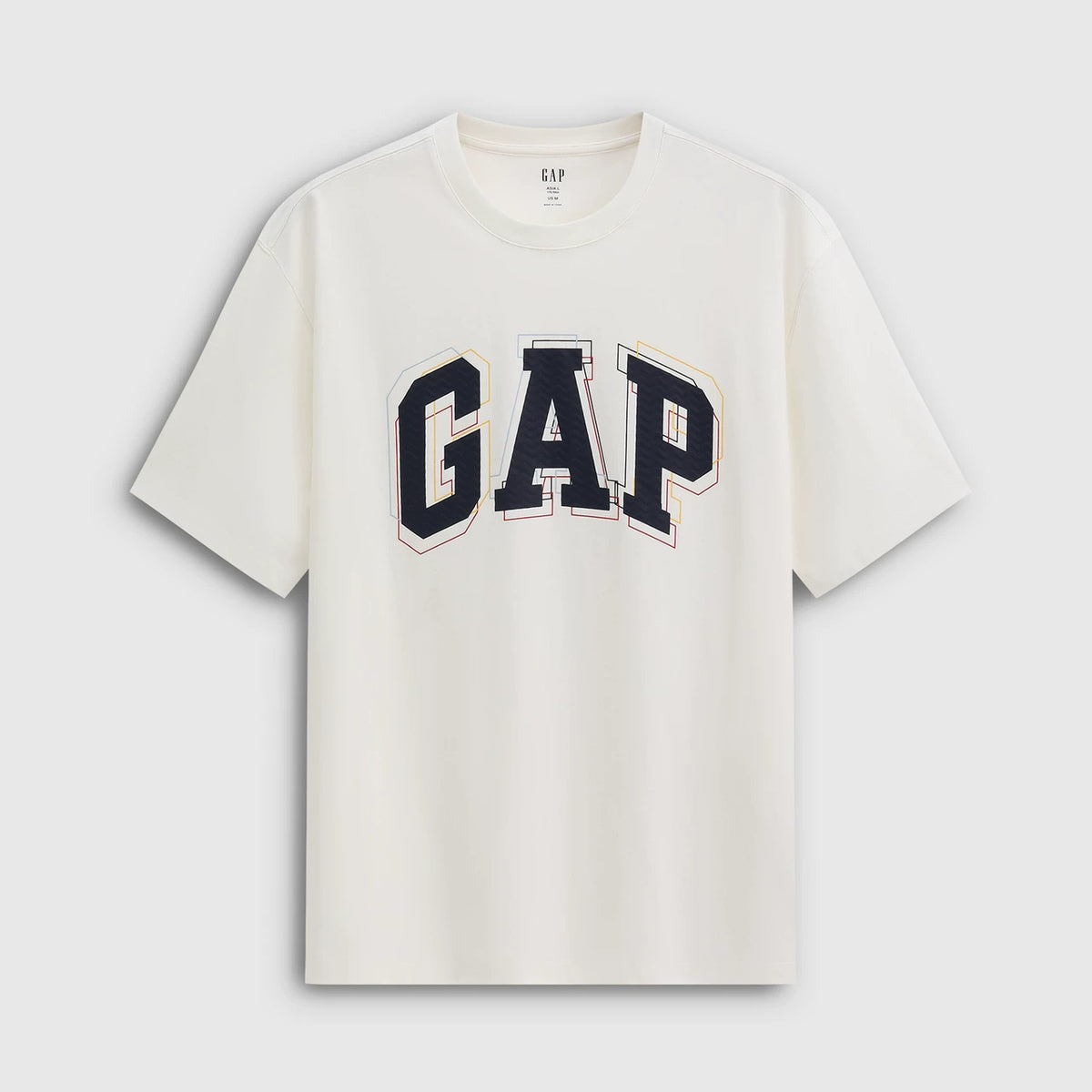 Cheng Yi endorses Gap men's and women's clothing 2026 summer new logo letter loose short sleeved T-shirt 854339