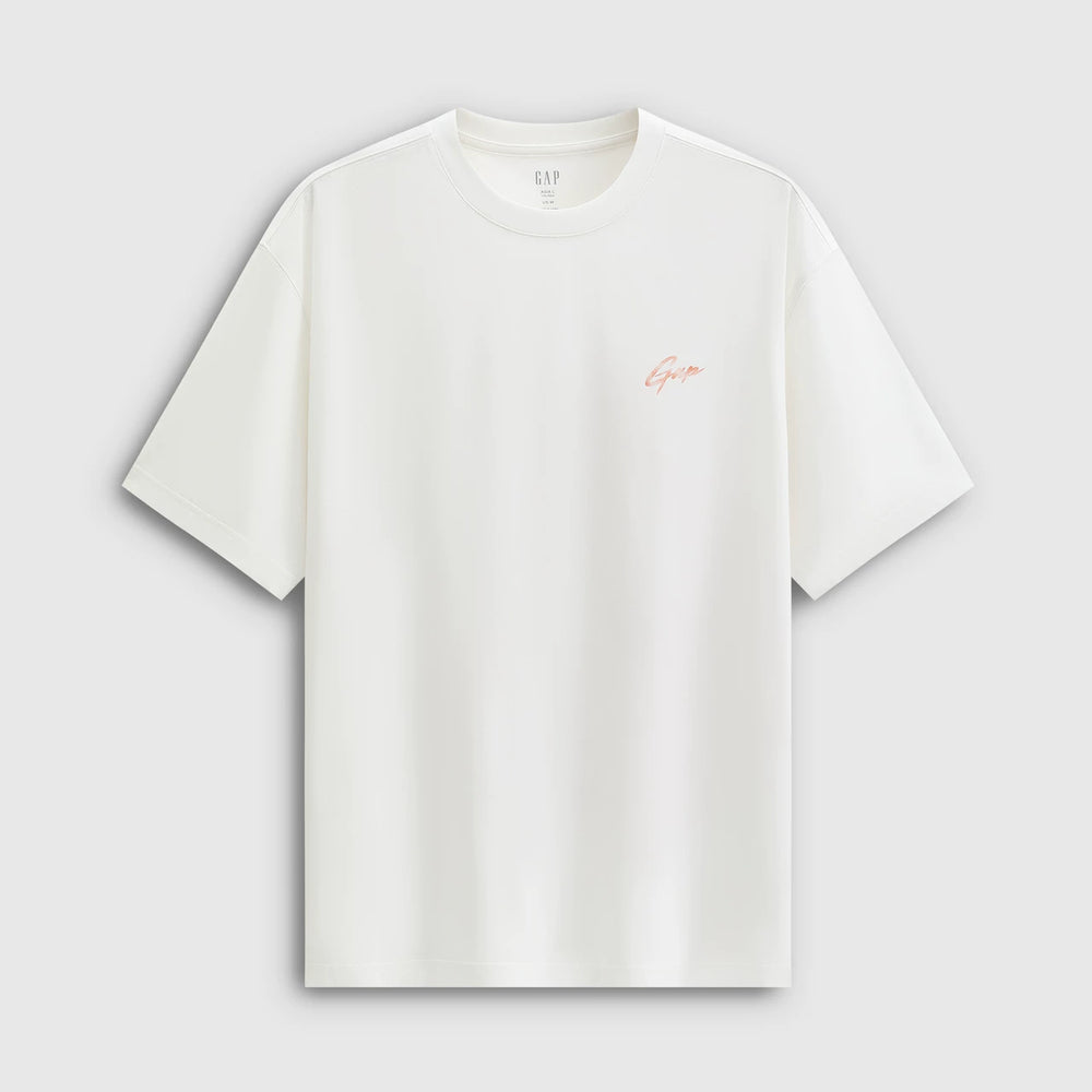 Gap men's and women's 2026 summer new moisture absorbing, quick drying, and cool feeling logo printed loose short sleeved T-shirt 891431