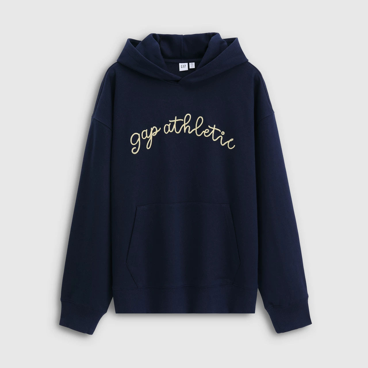 Cheng Yi endorses Gap men's and women's clothing for the spring of 2026, with embroidered logo and contrasting color hoodie 854715