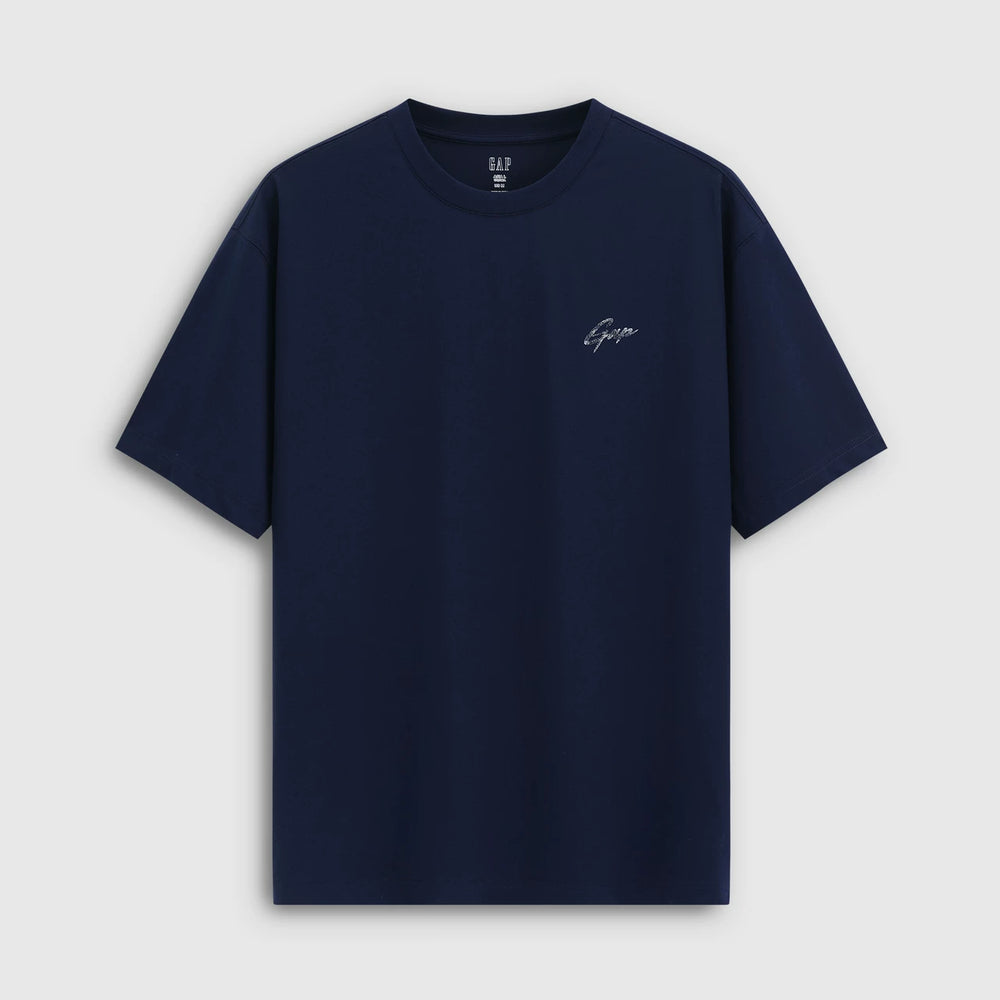 Gap men's and women's 2026 summer new moisture absorbing, quick drying, and cool feeling logo printed loose short sleeved T-shirt 891431