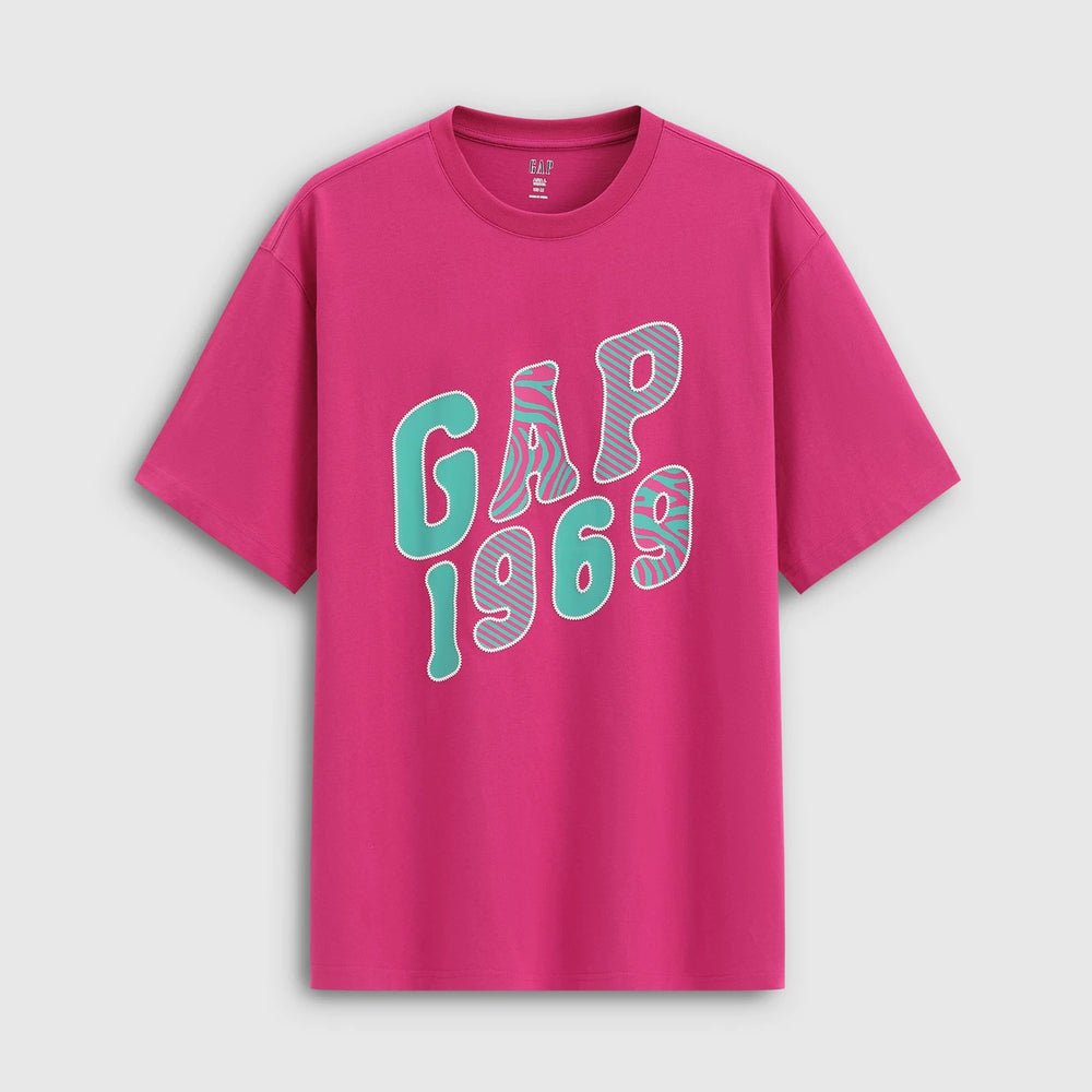 Cheng Yi endorses Gap men's and women's clothing for the summer of 2026, with a new cotton printed round neck short sleeved T-shirt 868289