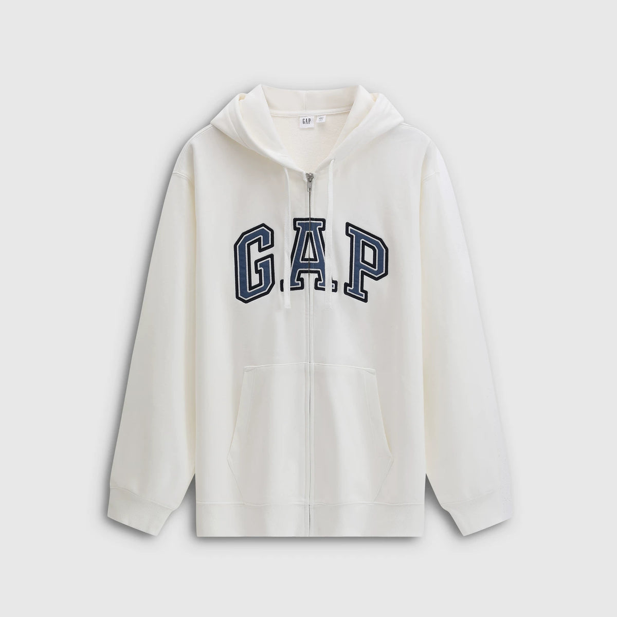 Cheng Yi's same style Gap men's and women's spring new logo zipper hooded sweatshirt jacket 788461